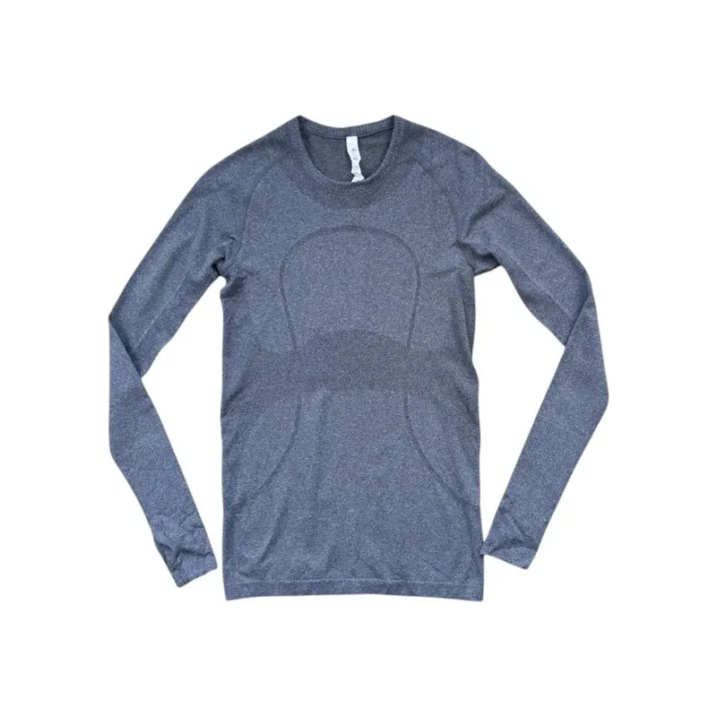 Lululemon Swiftly Tech Long-Sleeve Crew – Gray, M (Performance Fabric, Used) 1