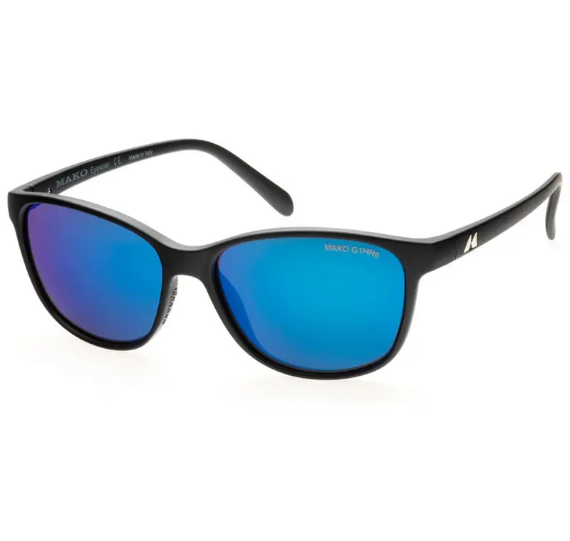 Mako 9610 Islands Ii Hd Polarized Sunglasses – Matte Black/Blue Mirror 1