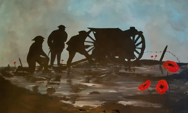 'Manning The Gun' – Limited Edition Giclée Print #237 1