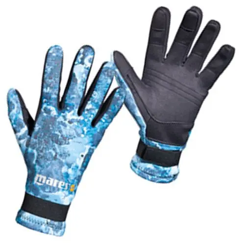 Mares Amara Camo Blue Neoprene Dive Gloves 1