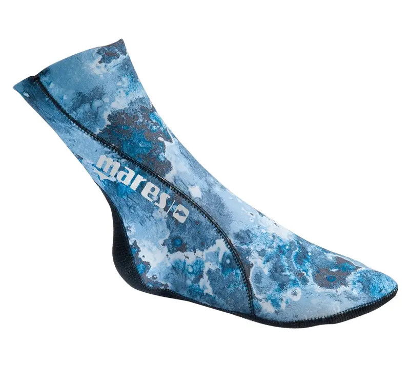 Mares Camo Blue Dive Socks For Comfort And Protection 1