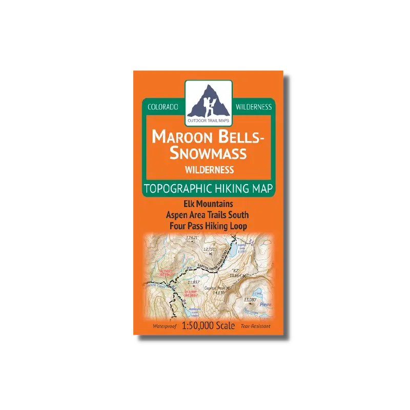Maroon Bells–Snowmass Wilderness Hiking Map 1