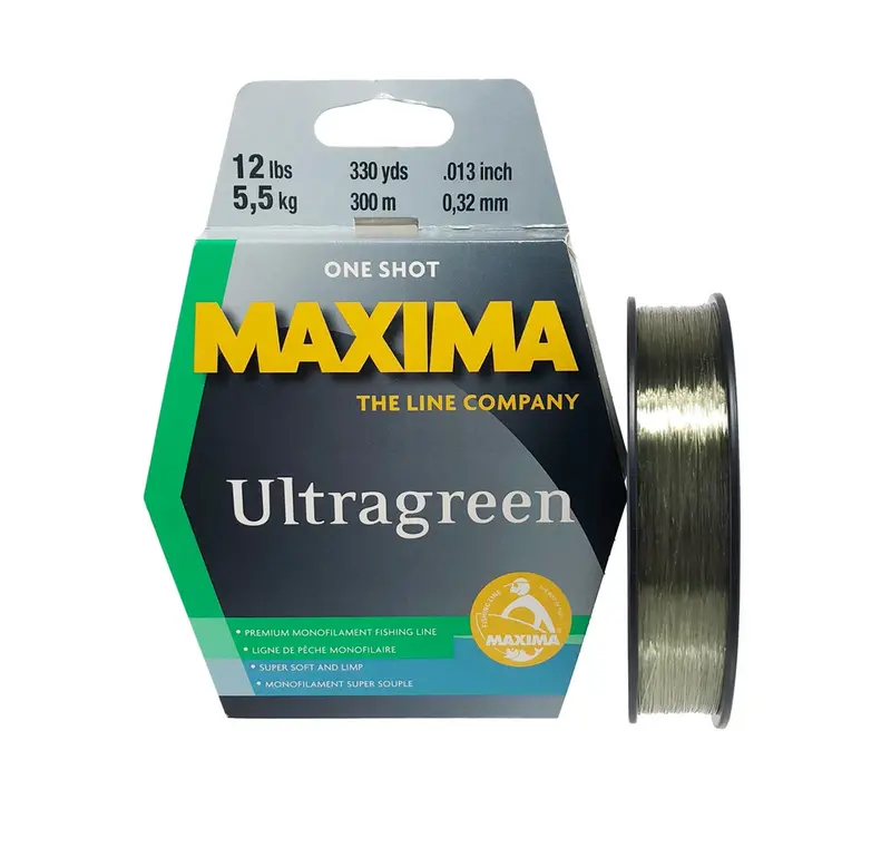 Maxima Ultragreen Monofilament Fishing Line – Low-Visibility & Abrasion-Resistant 1