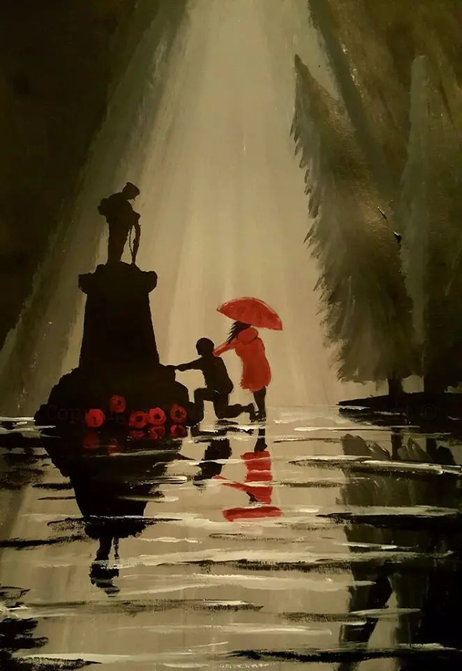 Memorial Sorrow In Red – Limited Edition Giclée Print #159 1
