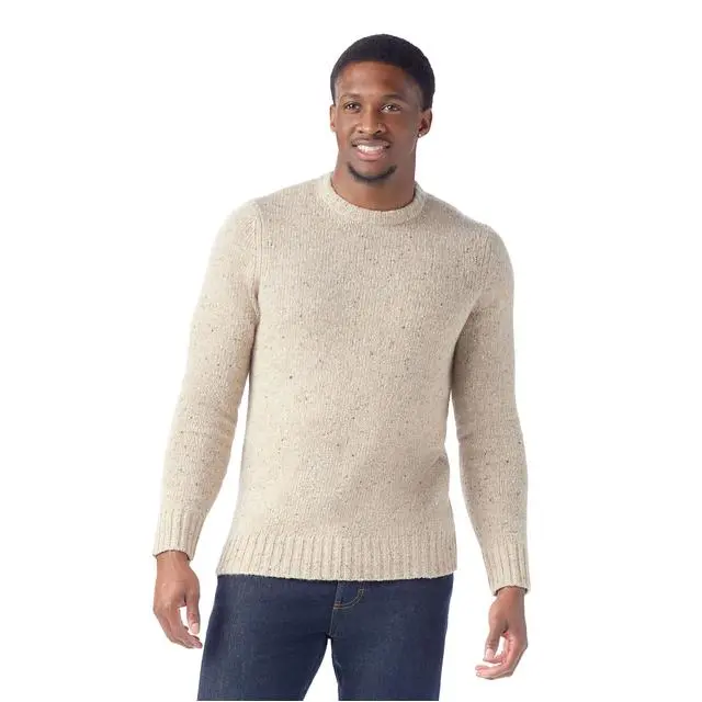 Men'S Heavy-Gauge Crewneck Cotton Sweater 1