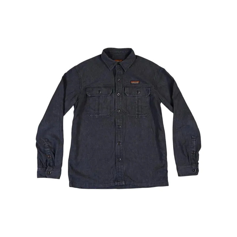 Men'S Patagonia Farrier Workshirt – Indigo Blue, Small, Durable Cotton Canvas 1