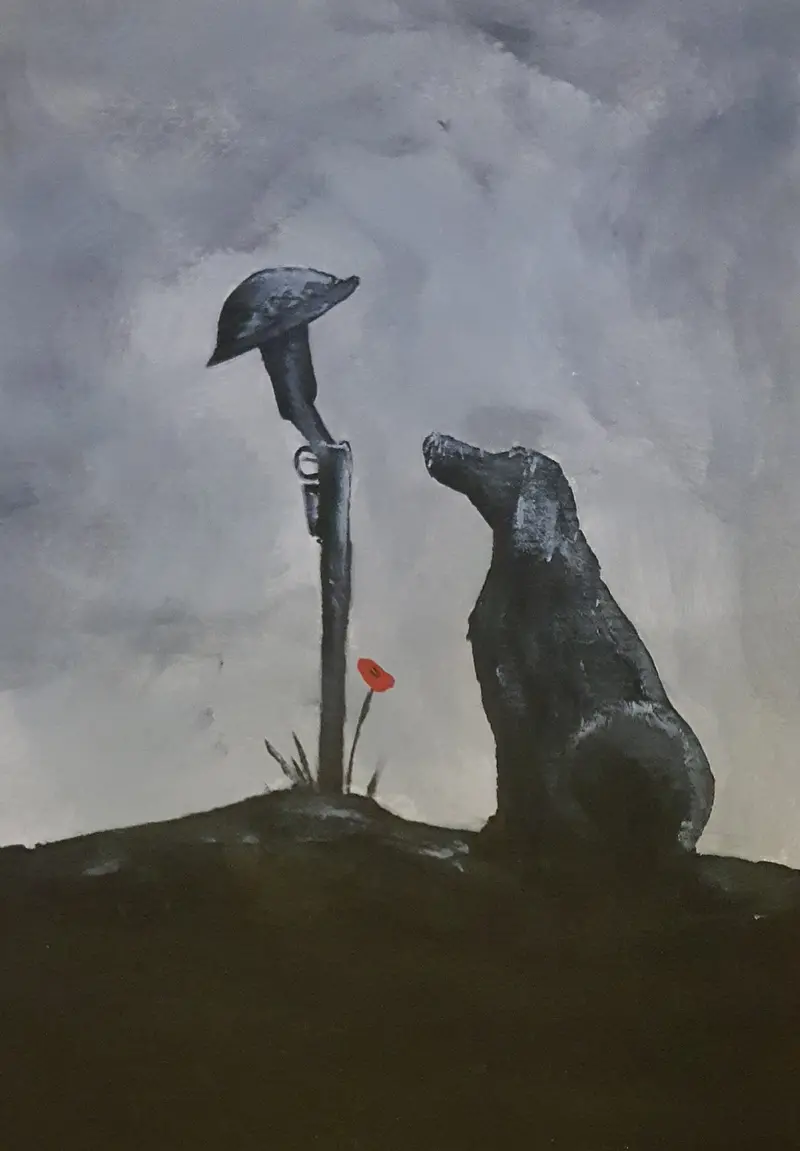 Mini Original Painting: Please Come Back – Evocative Emotional Artwork 1