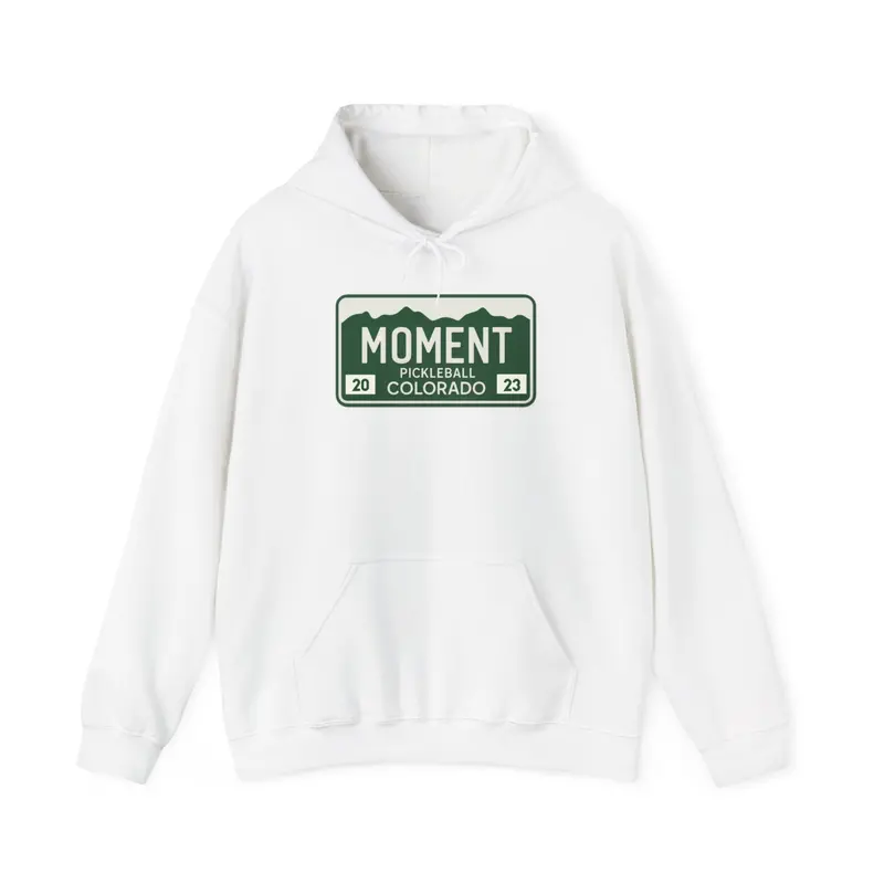 'Moment' Colorado License Plate Graphic Pullover Hoodie 3