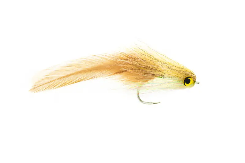 Montana Fly Co. Shaughnessy Nyacca Baitfish Tan & Cotton Candy Fly – 3-Pack 1