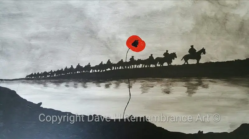 Mule Train – Original Narrative Artwork 1
