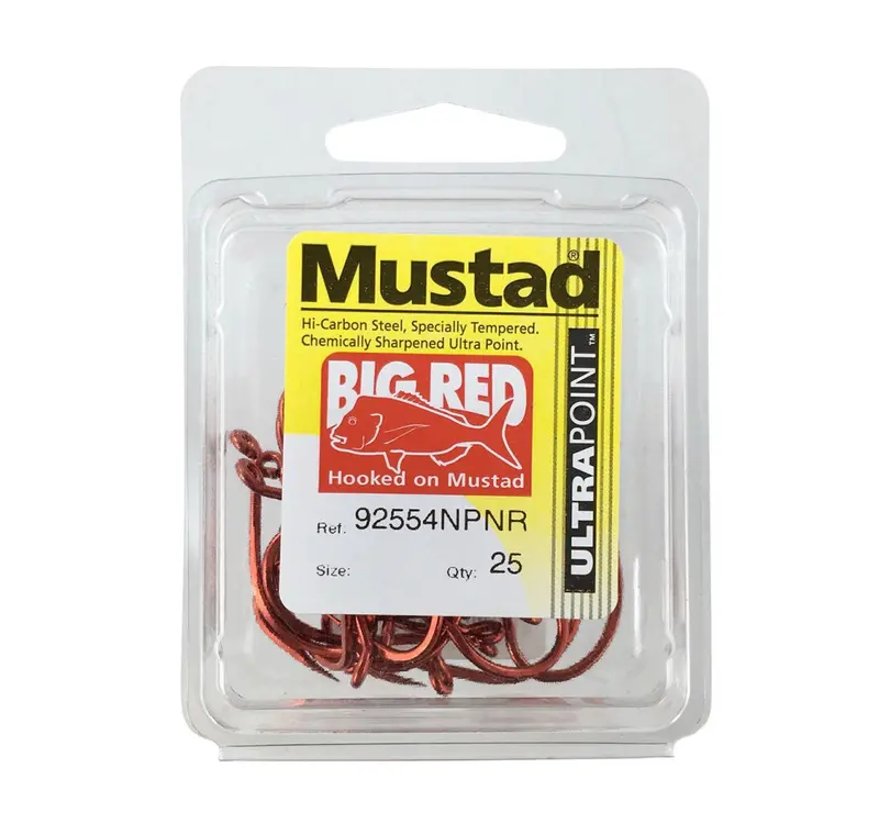 Mustad Big Red Saltwater Fishing Hooks 1