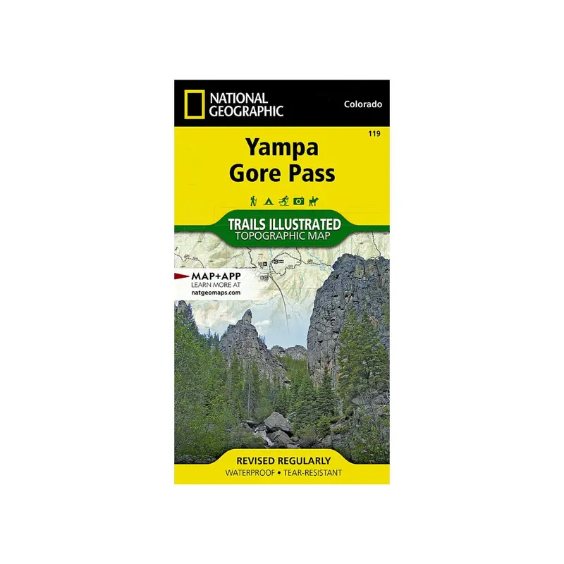 National Geographic Map 119: Yampa River Valley And Gore Pass Scenic Route Map 1
