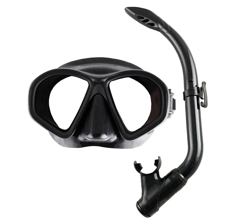 Ocean Hunter Phantom Youth Snorkel Mask Combo – Black 1