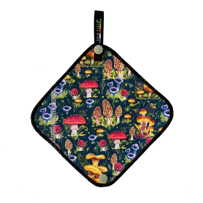 Oh, Cremini! Kula Cloth – Whimsical Mushroom-Themed Towel 1