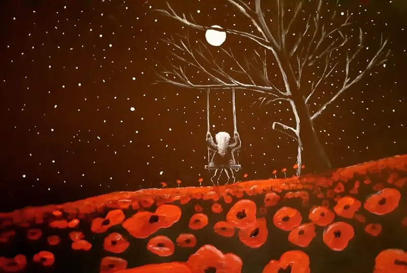 Open Edition Giclée Print: 'Poppies And The Stars' (No. 250) 1