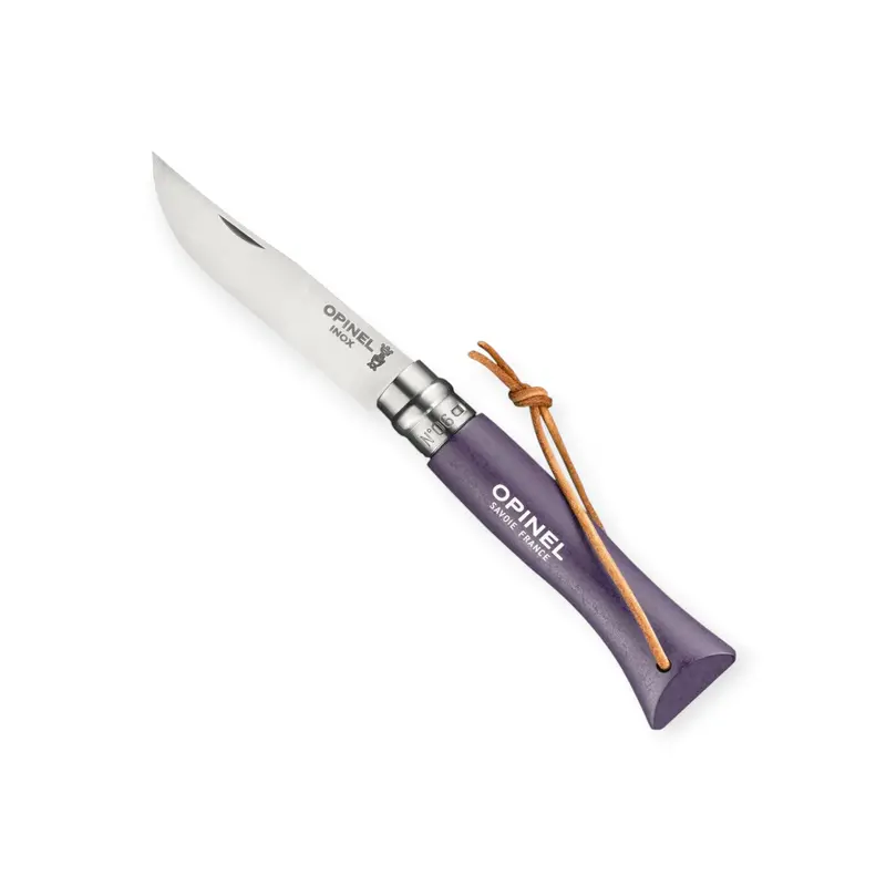 Opinel No. 6 Colorama Stainless Steel Folding Knife With Lanyard 1