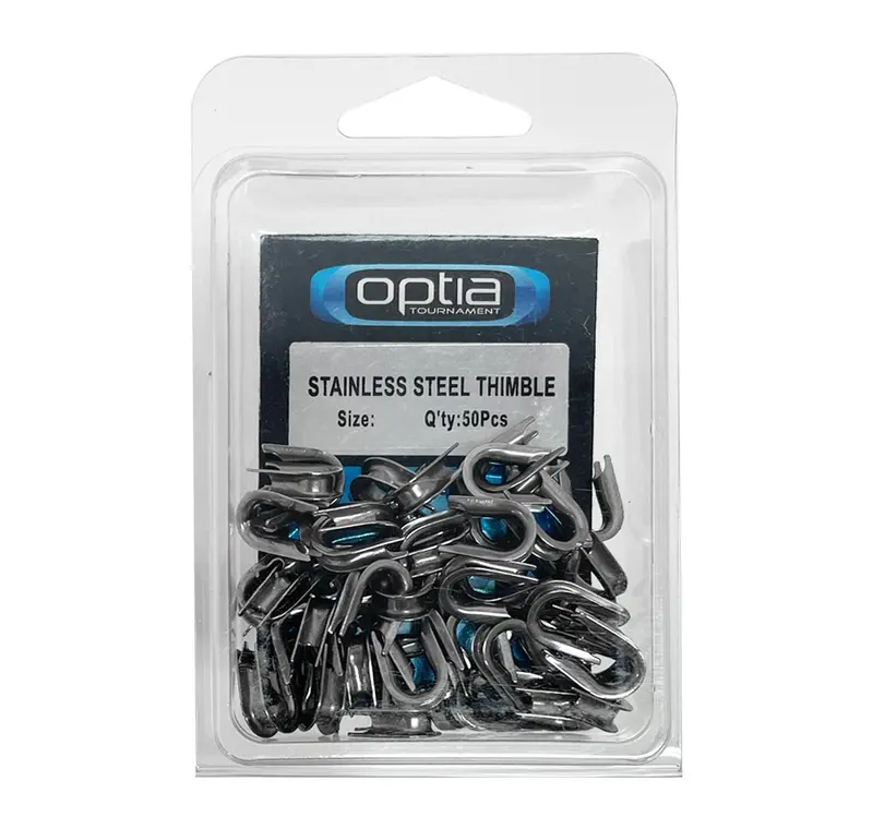 Optia Stainless Steel Medium Thimbles (Pack Of 50) 1