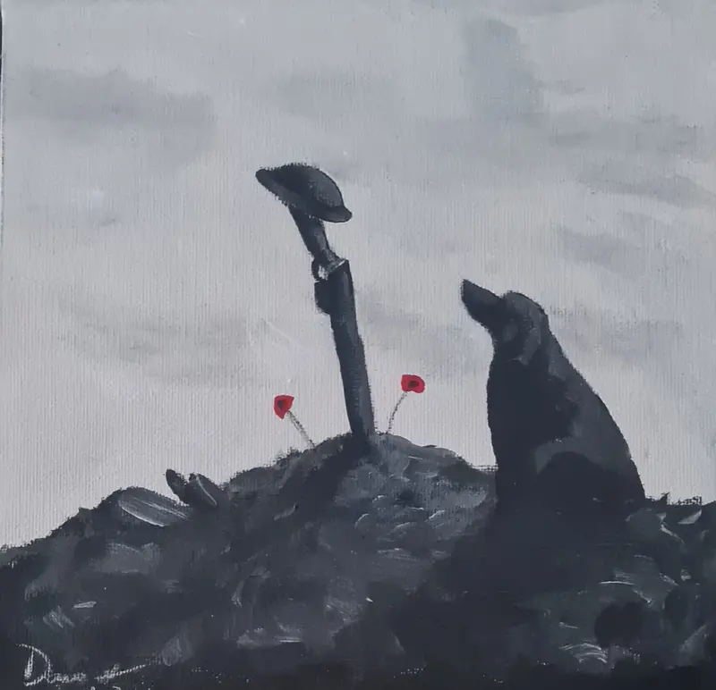 Original Contemporary Art – 'Waiting' 1
