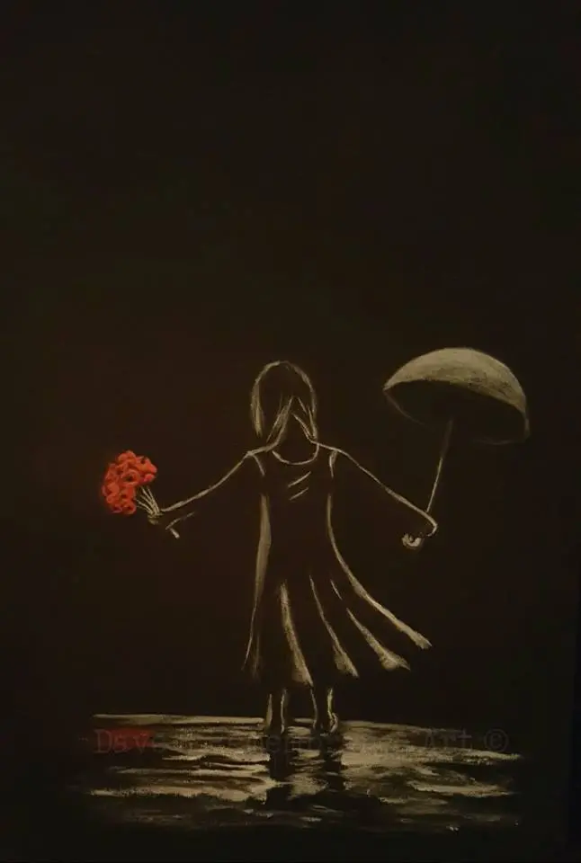 Original Hand-Painted Artwork: 'Barefoot In The Moonlight' (No. 240) 1