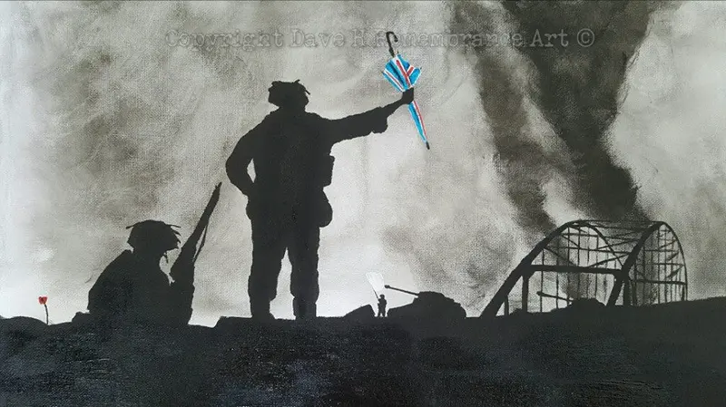 Original Military-Themed Painting: 'Codename Umbrella' 1