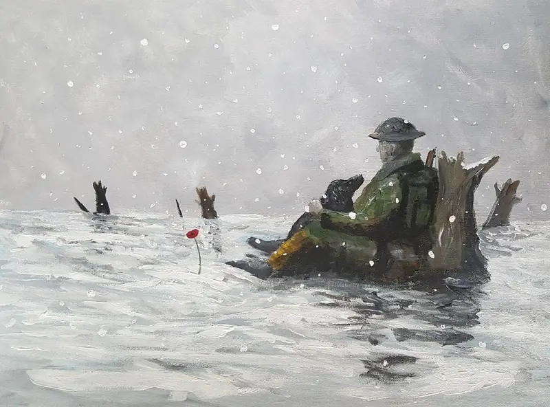 Original Painting #371: 'A Friend In Need' 1