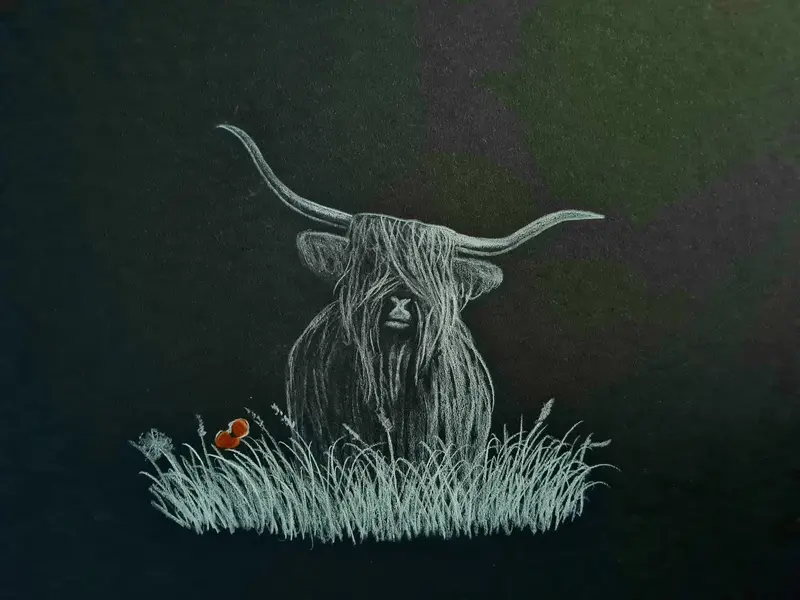Original Polychromo Artwork: 'Yat Another Coo' 1