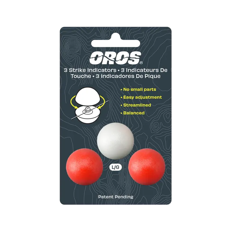 Oros Strike Indicator Set – Red, White, And Neutral Colors (3-Pack) 3