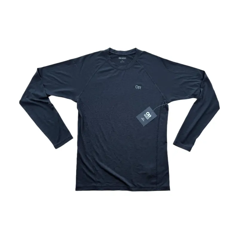 Outdoor Research Alpine Onset Merino Crew – Black, Medium, 150G/M² Base Layer, Used 1