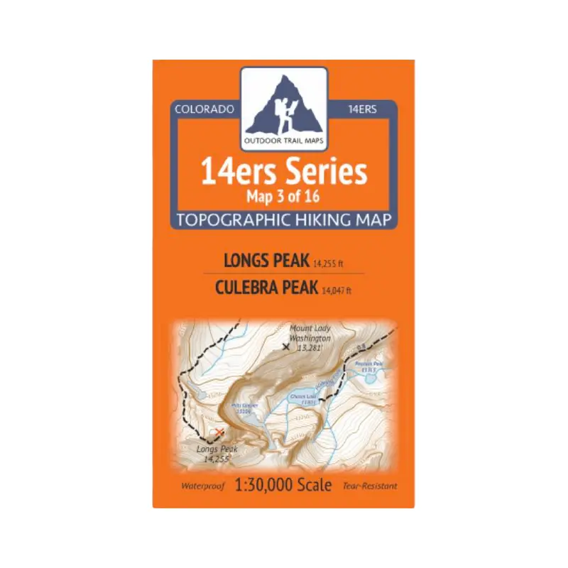 Outdoor Trail Maps: 14Er Series – Longs Peak & Culebra Peak (Map 3 Of 16) 1