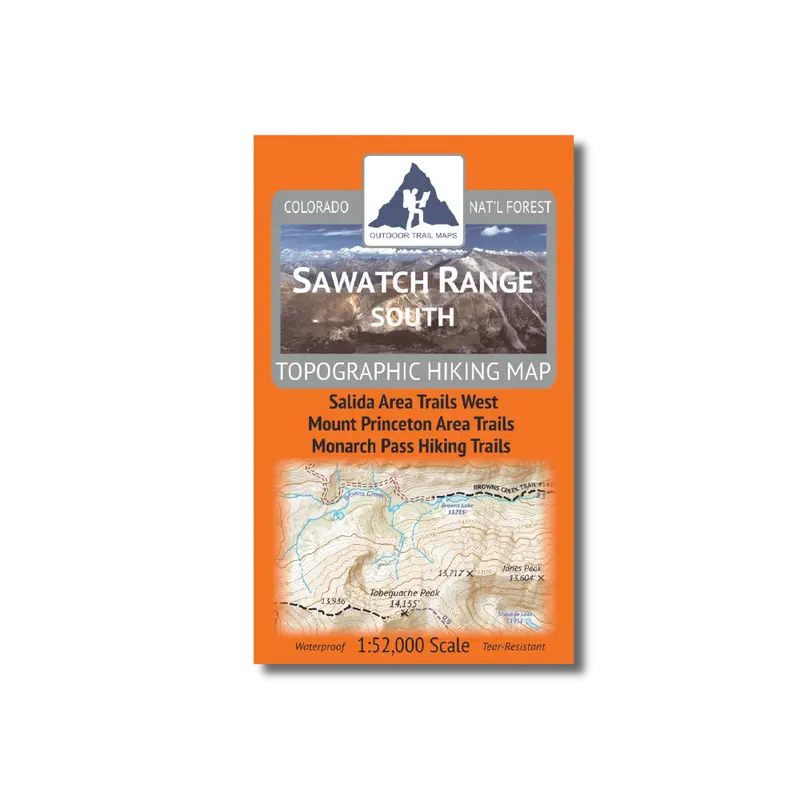 Outdoor Trail Maps: Sawatch Range South Backcountry Map 1