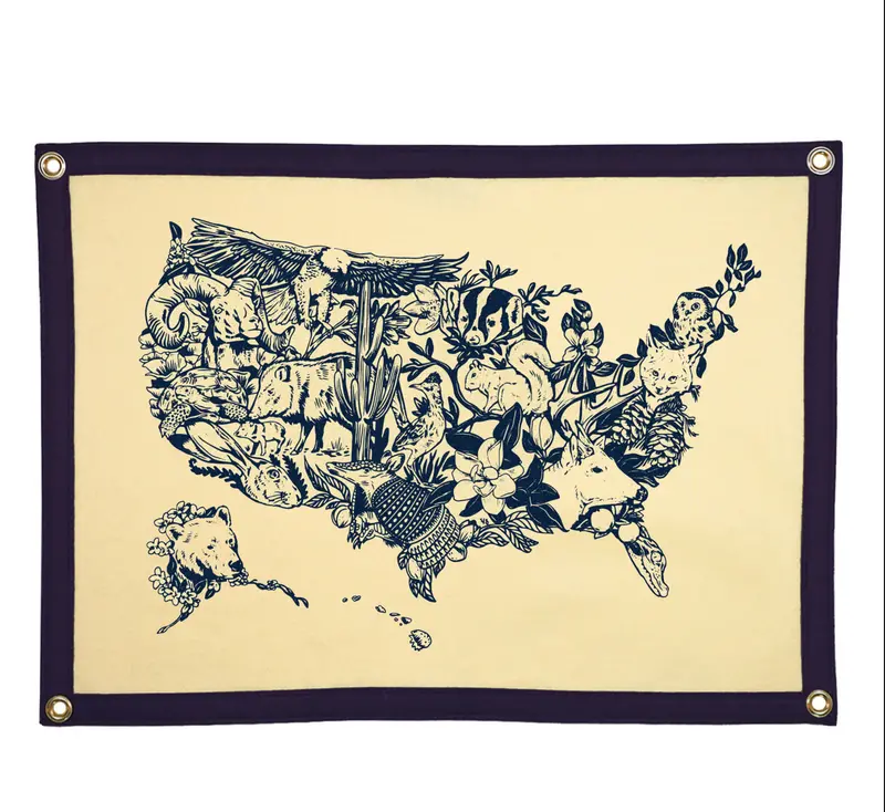 Oxford Pennant United Camp Flag – Classic Outdoor Banner 1