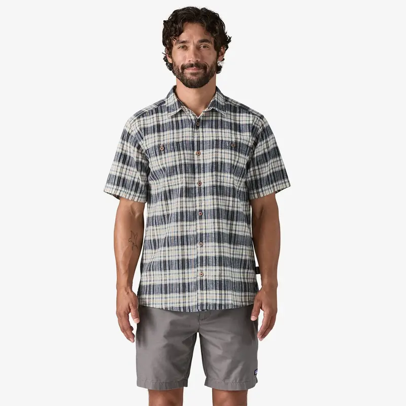 Patagonia Back Step Casual Button-Down Shirt For Men – Sunlight New Navy 1