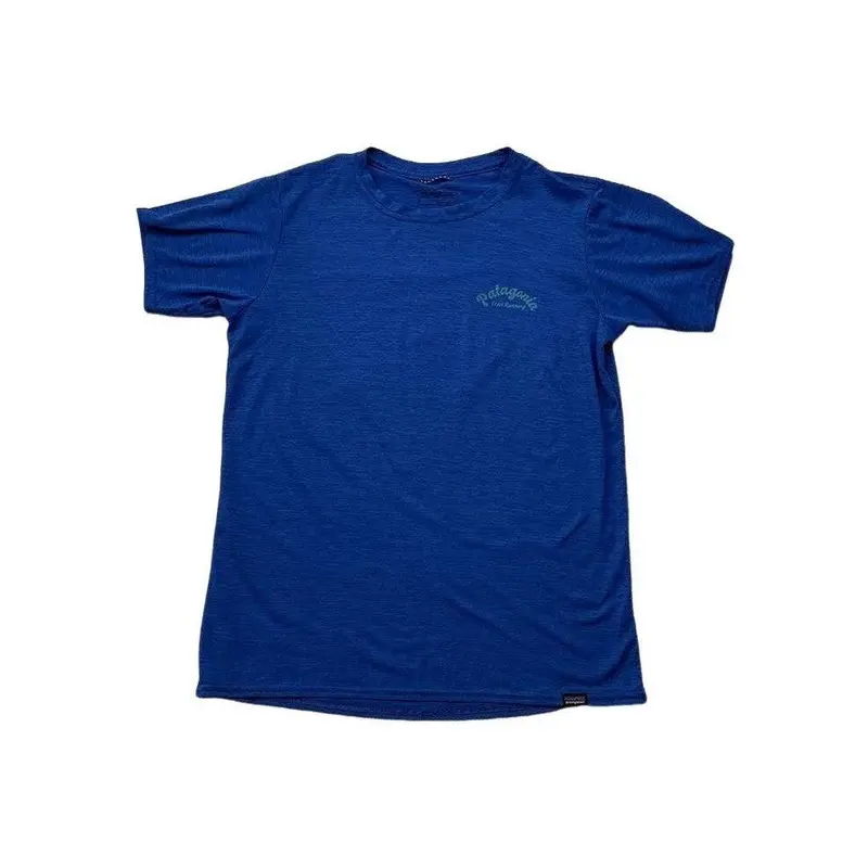 Patagonia Cap Cool Daily Graphic Trail Running Top For Women – Blue Small (Pre-Owned) 1