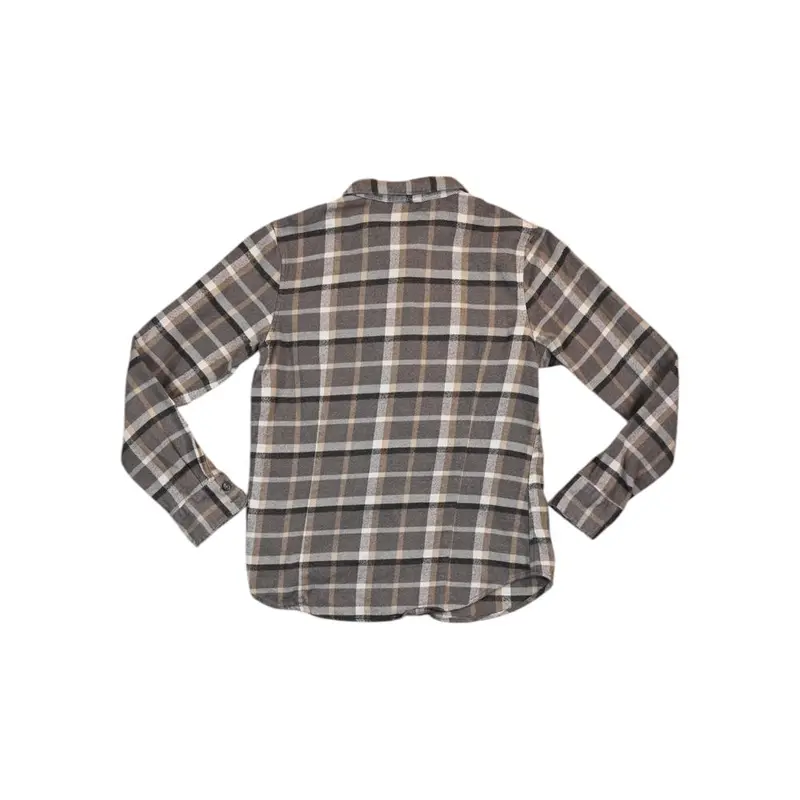 Patagonia Fjord Flannel Shirt For Women – Grey/Tan Plaid, Size S (Used) 2