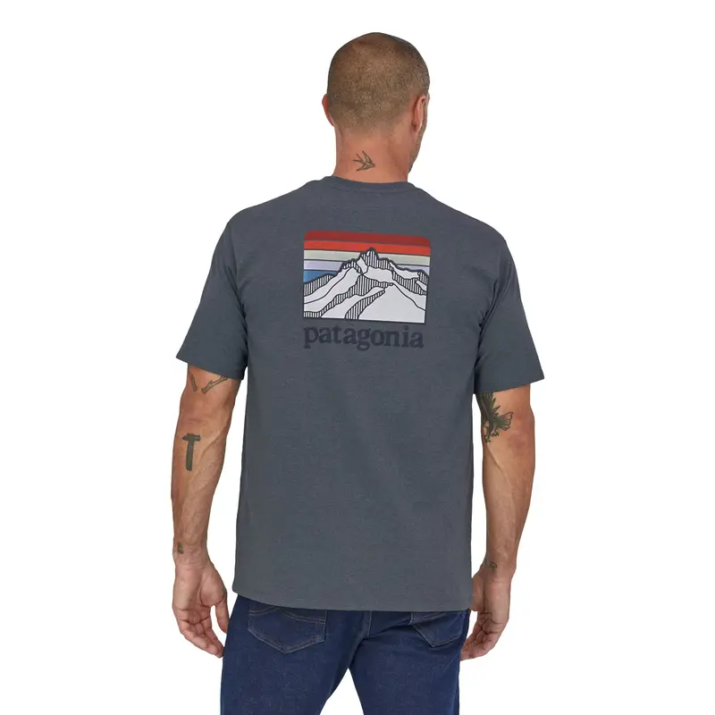 Patagonia Men’S Line Logo Ridge Pocket Responsibili-Tee 1