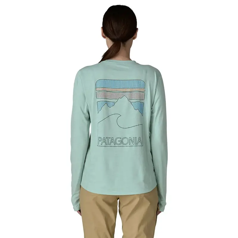 Patagonia Women’S Capilene Cool Sun Shirt – Long Sleeve, Peak Visions Print 1