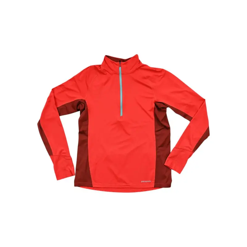 Patagonia Women'S Red 1/4-Zip Thermal Base Layer - Size L (Lightly Used) 1