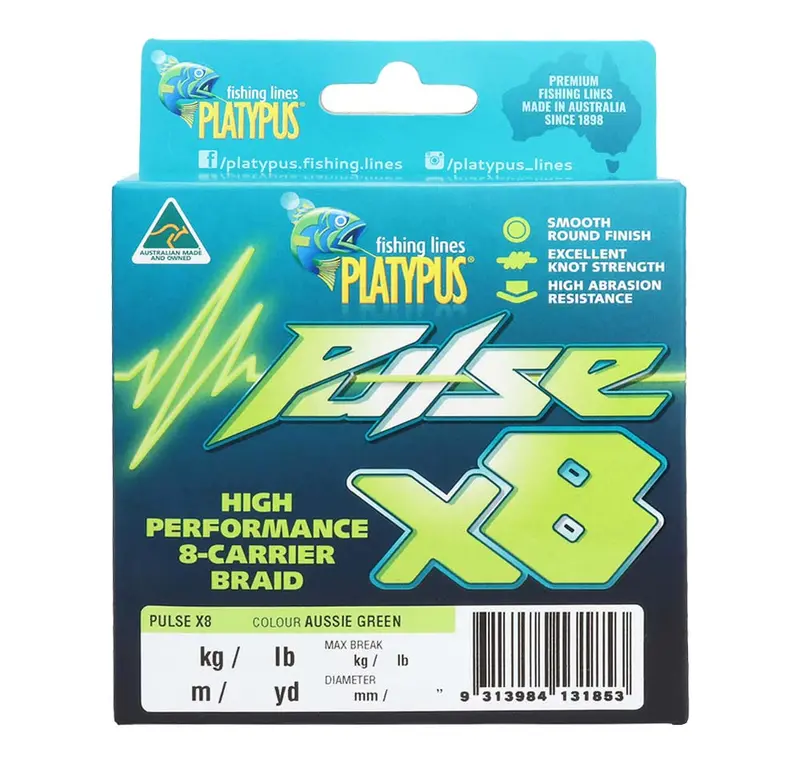 Platypus Pulse X8 8-Strand Braided Fishing Line – 300M Spool 1