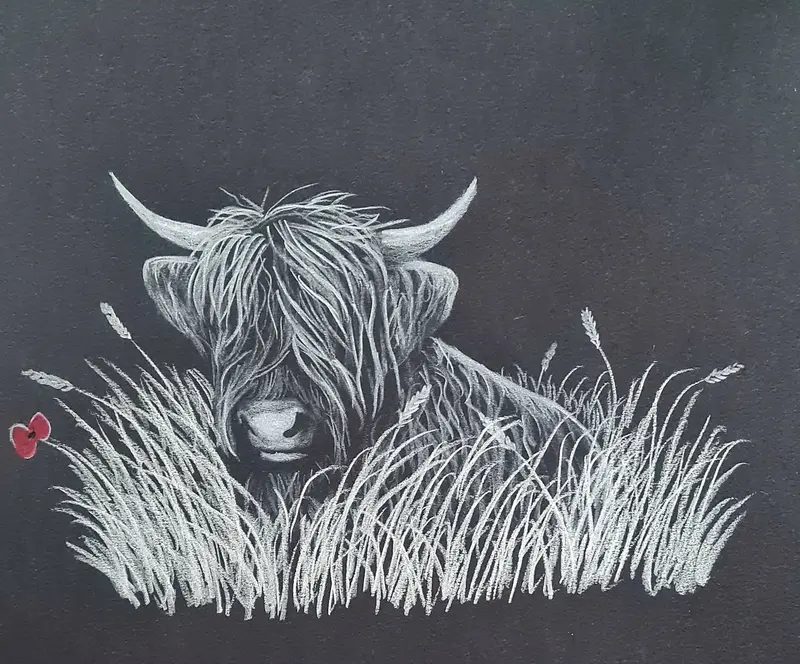Playful Polychromo Illustration: 'Peek-A-Boo Coo' 1
