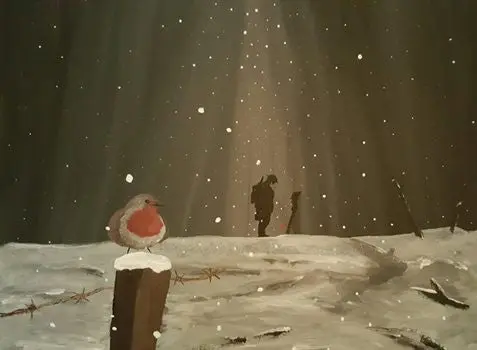 Poignant Holiday-Themed Limited Edition Print – 'Lonely Christmas' 1