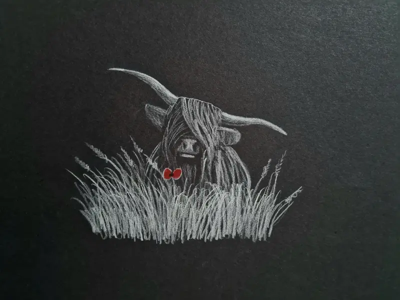 Polychromo Original Artwork 'Highland Coo #21' (U603) 1