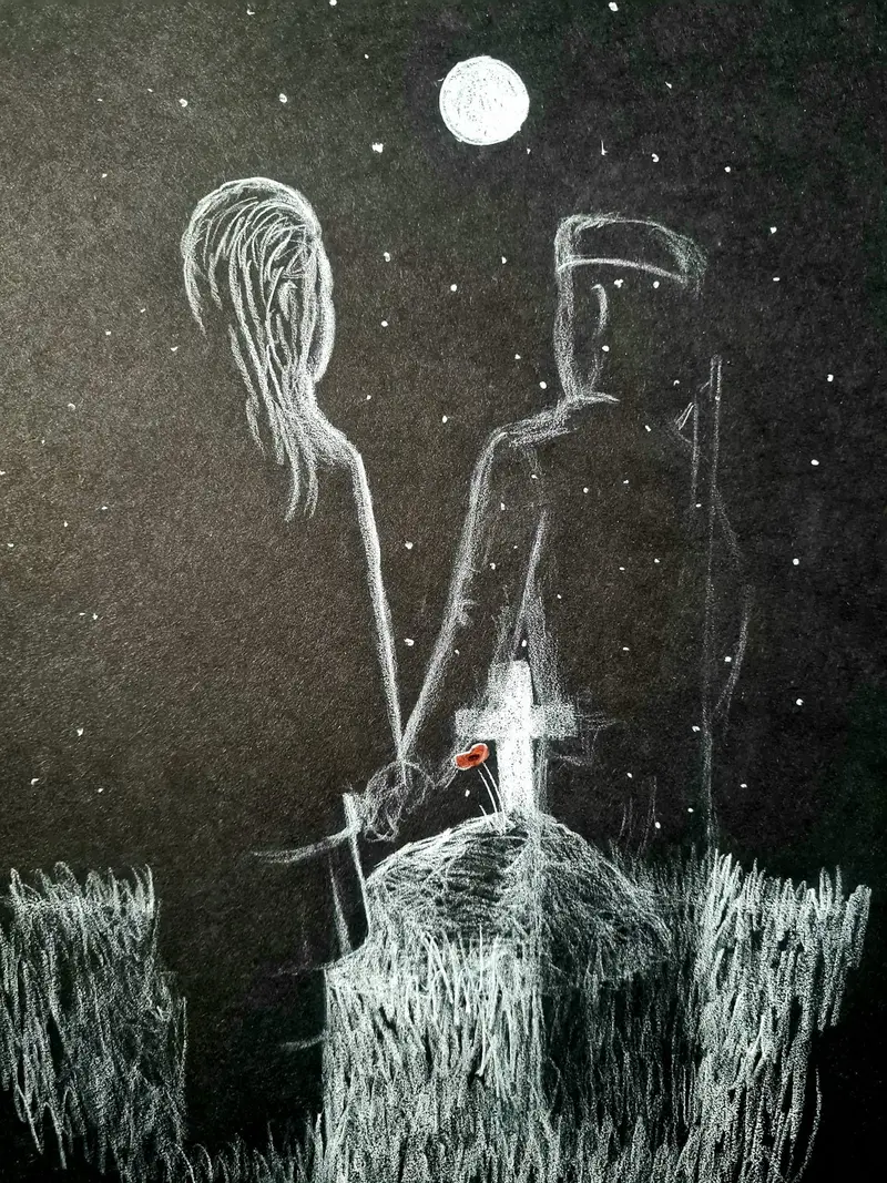 Polychromo Original Artwork 'Love Withstands' (U557) 1