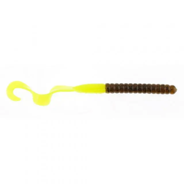 Powerbait Power Worms – 7-Inch (18Cm) Soft Plastic Bait – Green Pumpkin Color – Model Pbbpw7-Gpc 1