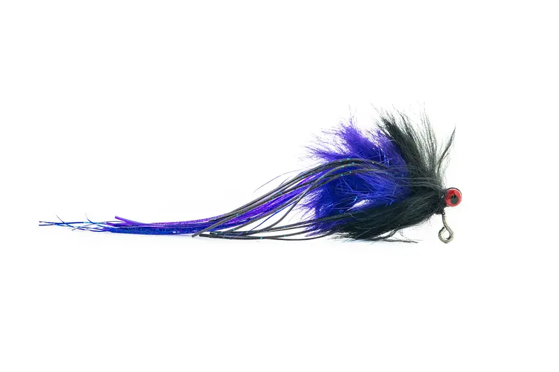 Rainy'S Riendeau Hairy Fodder Nymph – Black & Purple – 3-Pack 1