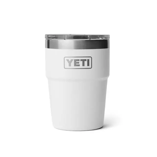 Rambler 16 Oz Stackable Insulated Cup – Pure White 1