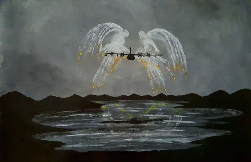 'Reflecting Angel' – Original Painting #184 1