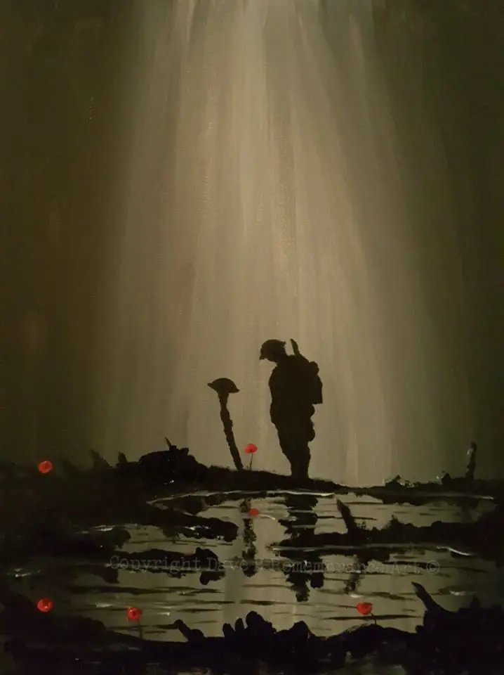 Reflecting Sorrow Original Painting – Contemplative Emotional Landscape Art 1
