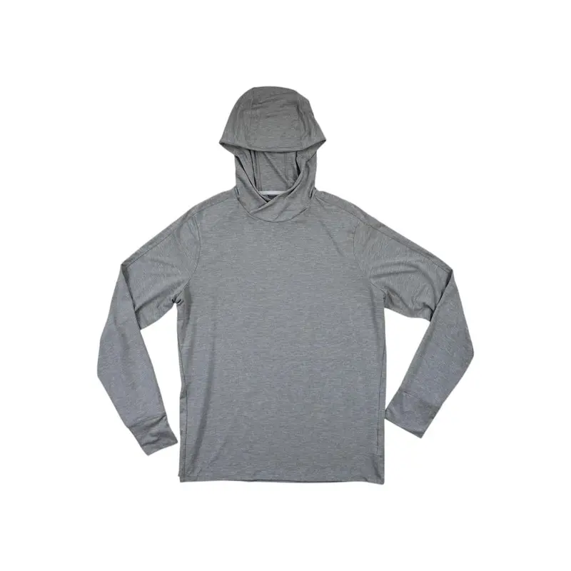 Rei Co-Op Men'S Grey Sun Protection Hoodie Shirt - Size L (Lightly Used) 1