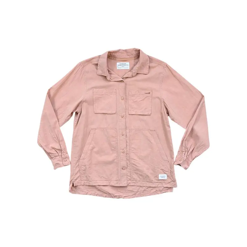 Rei Co-Op Women'S Hemp-Blend Long-Sleeve Shirt – Pink, M (Pre-Owned) 1