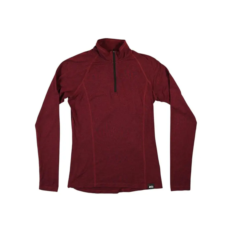 Rei Co-Op Women'S Quarter-Zip Merino-Blend Baselayer Top 1